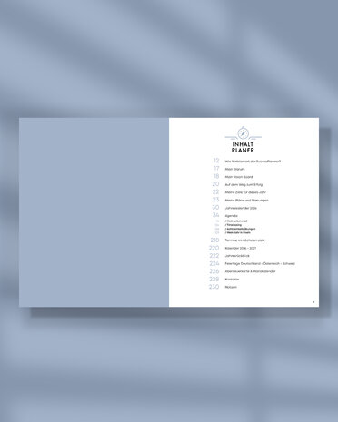 3 Flatlay SP26DE inhalt 2026 SuccesPlanner