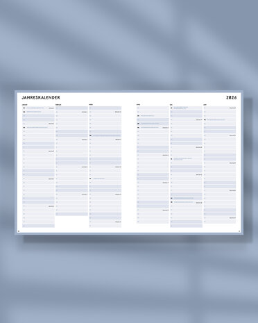7 Flatlay SP26DE Jahreskalender 2026 agenda SuccesPlanner jahre