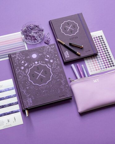 Terminplaner 2026 Purple Universe SuccesPlanner mit Namen