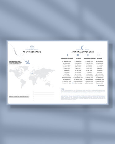 20 Flatlay SP26DE Abenteuerkarte mondkalender 2026 planer agenda