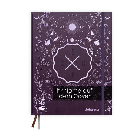Terminplaner 2026 Purple Universe SuccesPlanner mit Namen