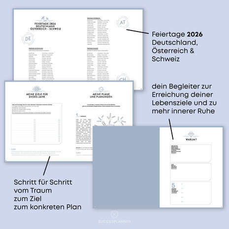 Terminplaner 2026 Zen-Grün SuccesPlanner