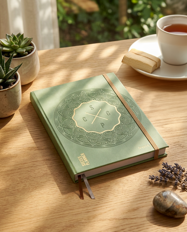 Zen groene academische SuccesPlanner 2026-27