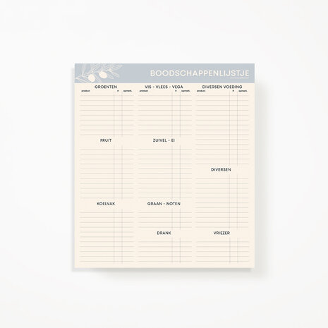                            PRE-ORDER | Boodschappenlijstje met maaltijdplanner