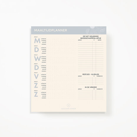                            PRE-ORDER | Boodschappenlijstje met maaltijdplanner