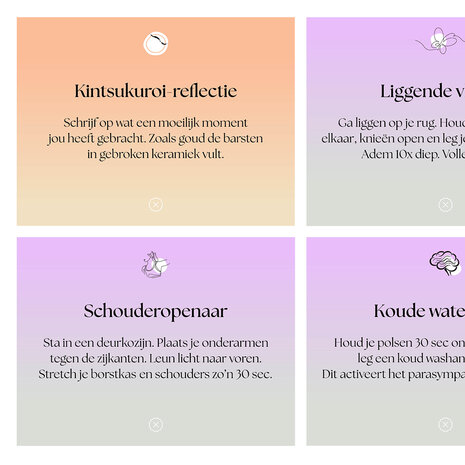 25 Mindfulness kaartjes met doosje en magneetsluiting affirmaties persoonlijke groei kwaliteitskaartjes quoates oefeningen