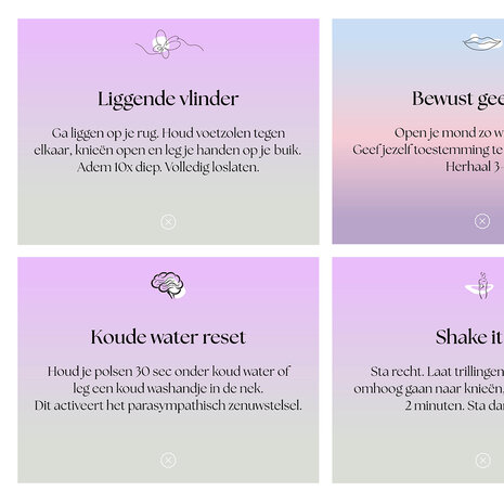 25 Mindfulness kaartjes met doosje en magneetsluiting affirmaties persoonlijke groei kwaliteitskaartjes quoates oefeningen