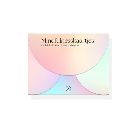 Doosje gradient Mindfulness kaartjes met doosje en magneetsluiting affirmaties persoonlijke groei kwaliteitskaartjes quoates oe