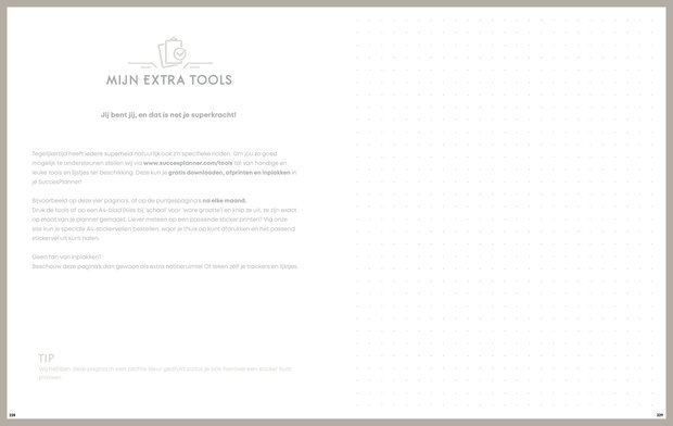 Ruimte voor extra tools