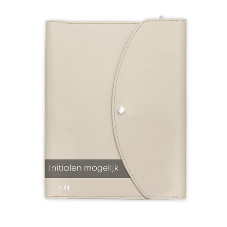 Zandkleurige organiser voor je agenda SuccesPlanner luxe schelpwit - klei kleur 