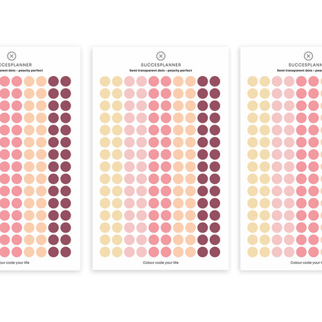 Colour dots peachy perfect