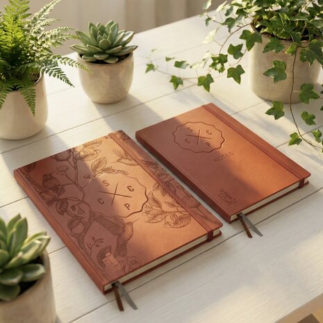 Combinatie terracotta van SuccesPlanner en Notitieboekje Notes