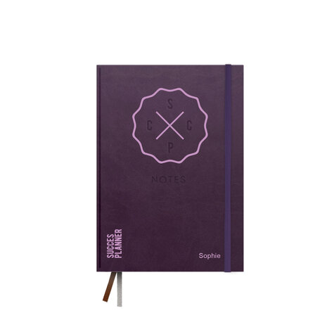 Purple paarse met paarse folie notitieboek - bullet journal