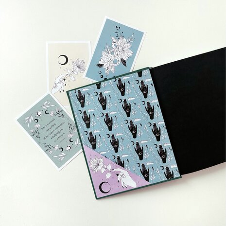 Pimp My Planner - Blauw- en groene tinten met mystieke symbolen