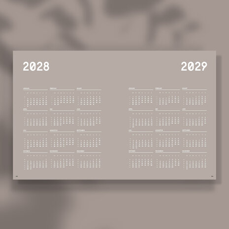 16 jaarkalender