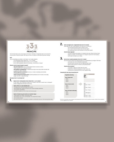 Academische SuccesPlanner 2026-2027 3-3-3 principe