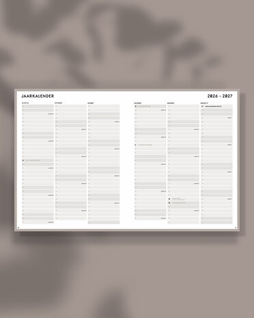 Academische SuccesPlanner 2026-2027 Jaarkalender