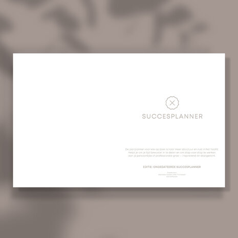  Ongedateerde Blush SuccesPlanner