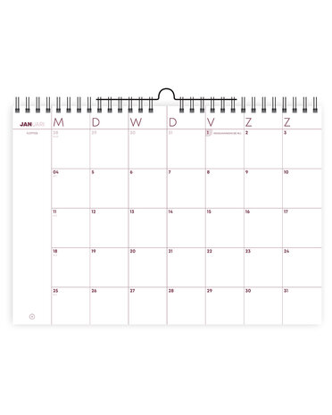 maandplanner wandkalender deskplanner
