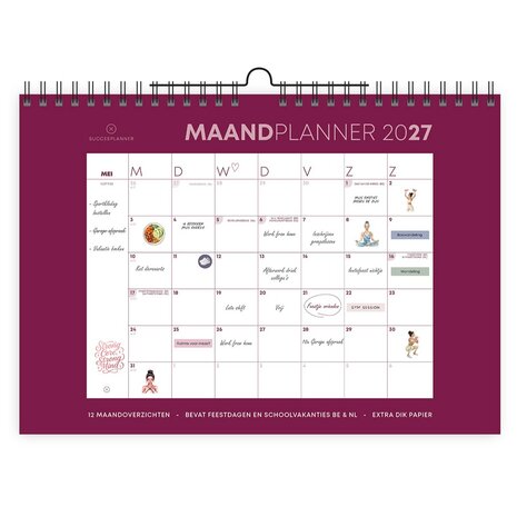 maandplanner wandkalender deskplanner