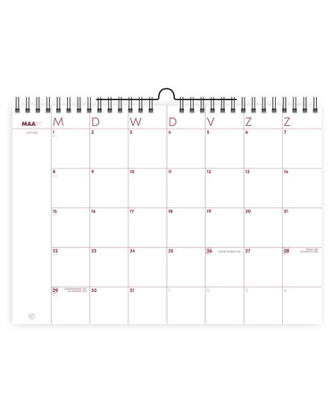 maandplanner wandkalender deskplanner