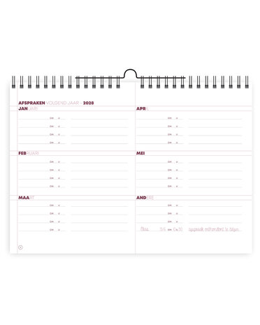 maandplanner wandkalender deskplanner