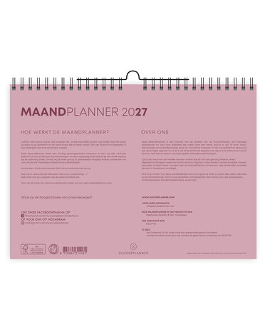 maandplanner wandkalender deskplanner
