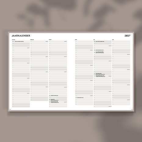 succesplanner 2027 -  jaaroverzicht