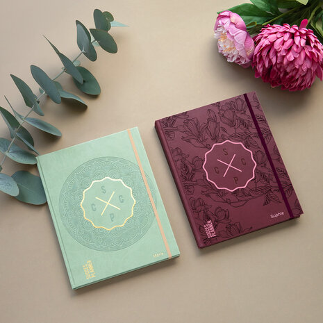 zen-groene en plum planner