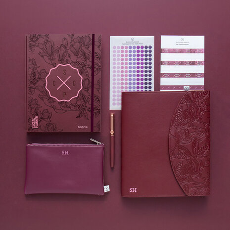Plum planner met accessoires