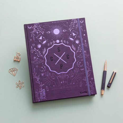 Paarse SuccesPlanner met Mythische folie opdruk