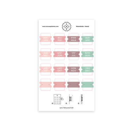 tabs pastel