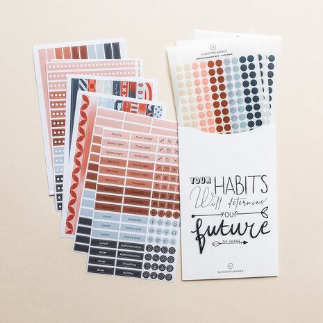 Rusty blues washi en rusty blues dots