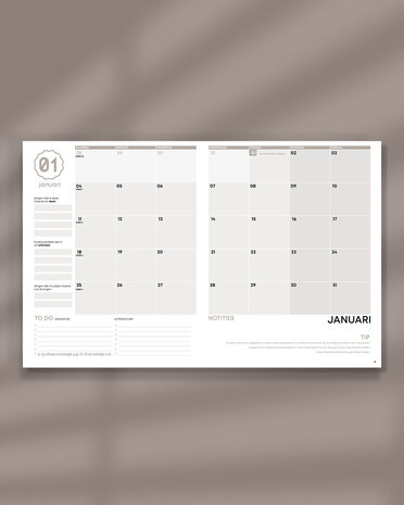                                 PRE-ORDER | Oudroze HuishoudPlanner 2027
