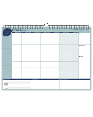            PRE-ORDER | Grote FamiliePlanner 2027 voor 8 personen (A3-formaat)