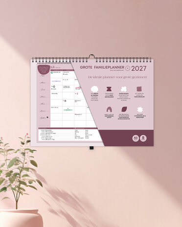            PRE-ORDER | Grote FamiliePlanner 2027 voor 8 personen (A3-formaat)
