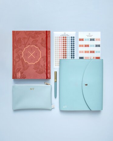                  Lichtblauwe organiser