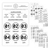 Stickerset voor de ongedateerde jaarplanner