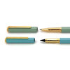 SET van rollerpen groen & Wonderpotlood oceaanblauw