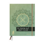 Zen-Grün SuccesPlanner 2026 mit Namen – Wochenplaner & Agenda – vereint Ihren Privat- und Schulalltag in einem Planer – 2026