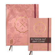 Succeplanner altrosa 2024 & Notizbuch altrosa mit Personalisierung