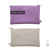 NIEUW | Lila & schelpwit - dubbelkleurig pennenetui